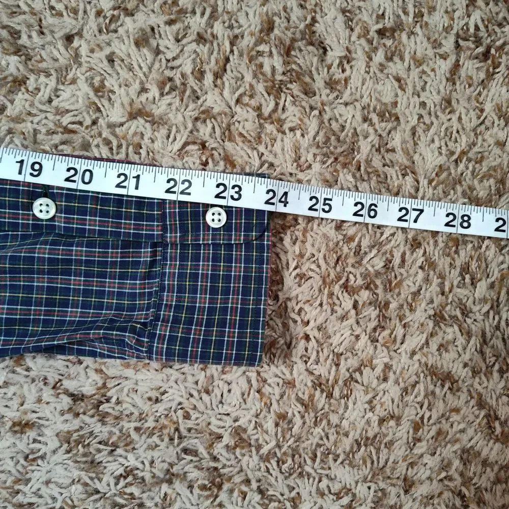 Ralph Lauren Men Size‎ M Blake Plaid Oxford Long Sleeve Button Up Shirt